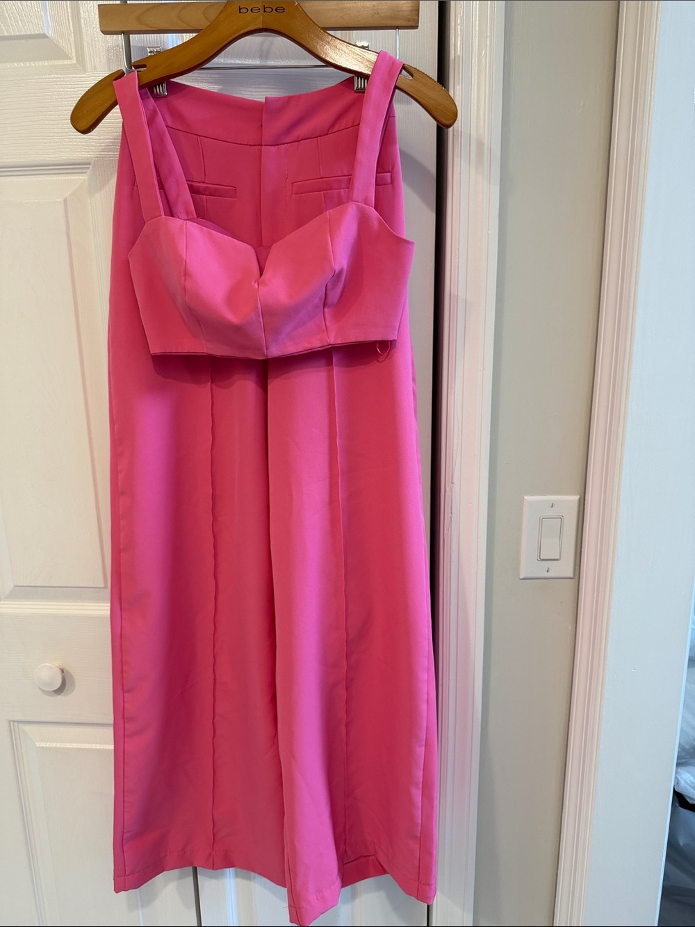 Showpo Hot Pink High-Waist Wide-Leg Trousers
